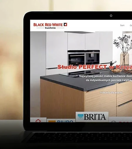 Projekt strony internetowej dla salonu meblowego Black Red White