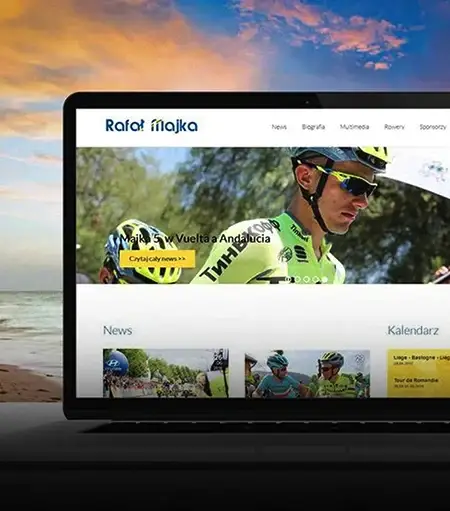 Projekt strony internetowej dla kolarza Rafała Majki